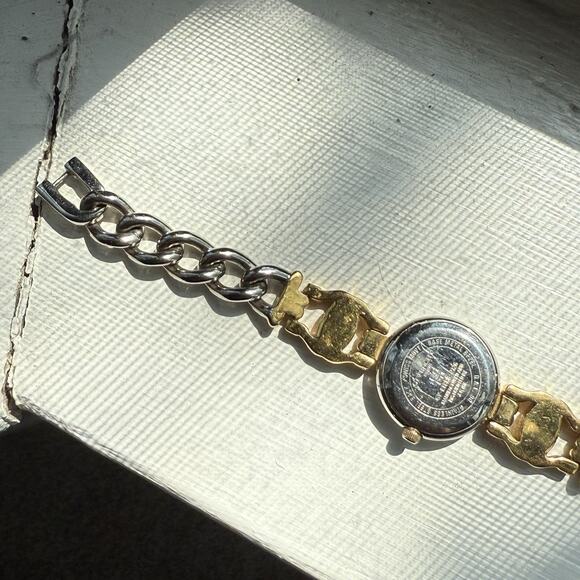 Vintage Givenchy Ladies Bracelet Watch Two Tone Gold Steel Swiss Made Quartz - Picture 2 of 8